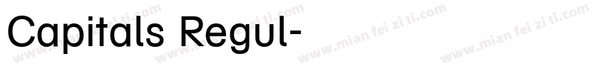 Capitals Regul字体转换